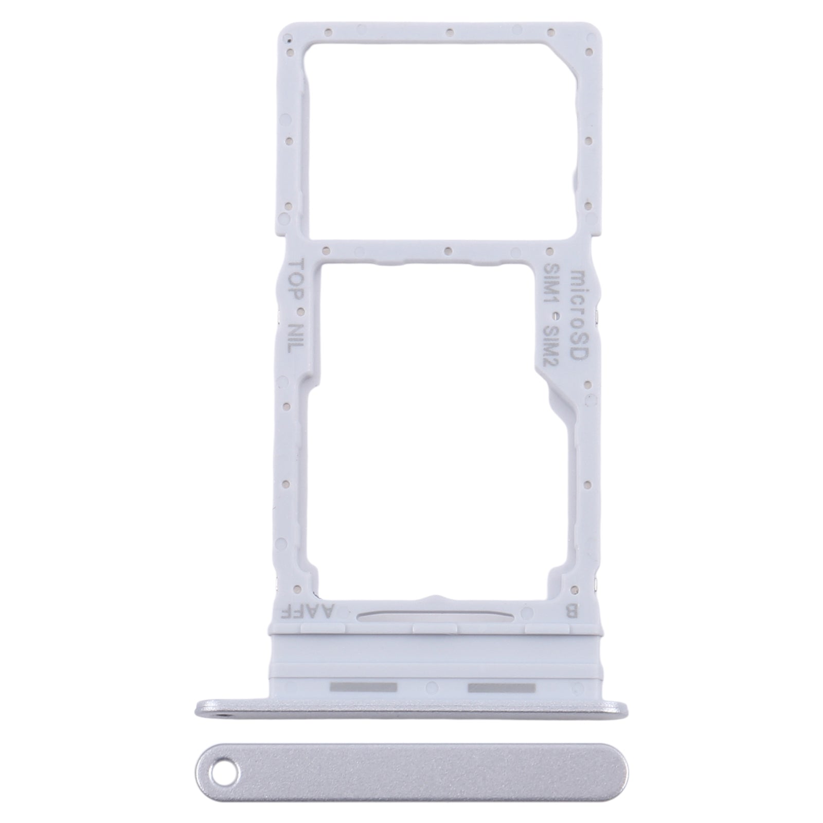 For Samsung Galaxy A16 5G SM-A166B Original SIM + SIM / Micro SD Card Tray (Silver)