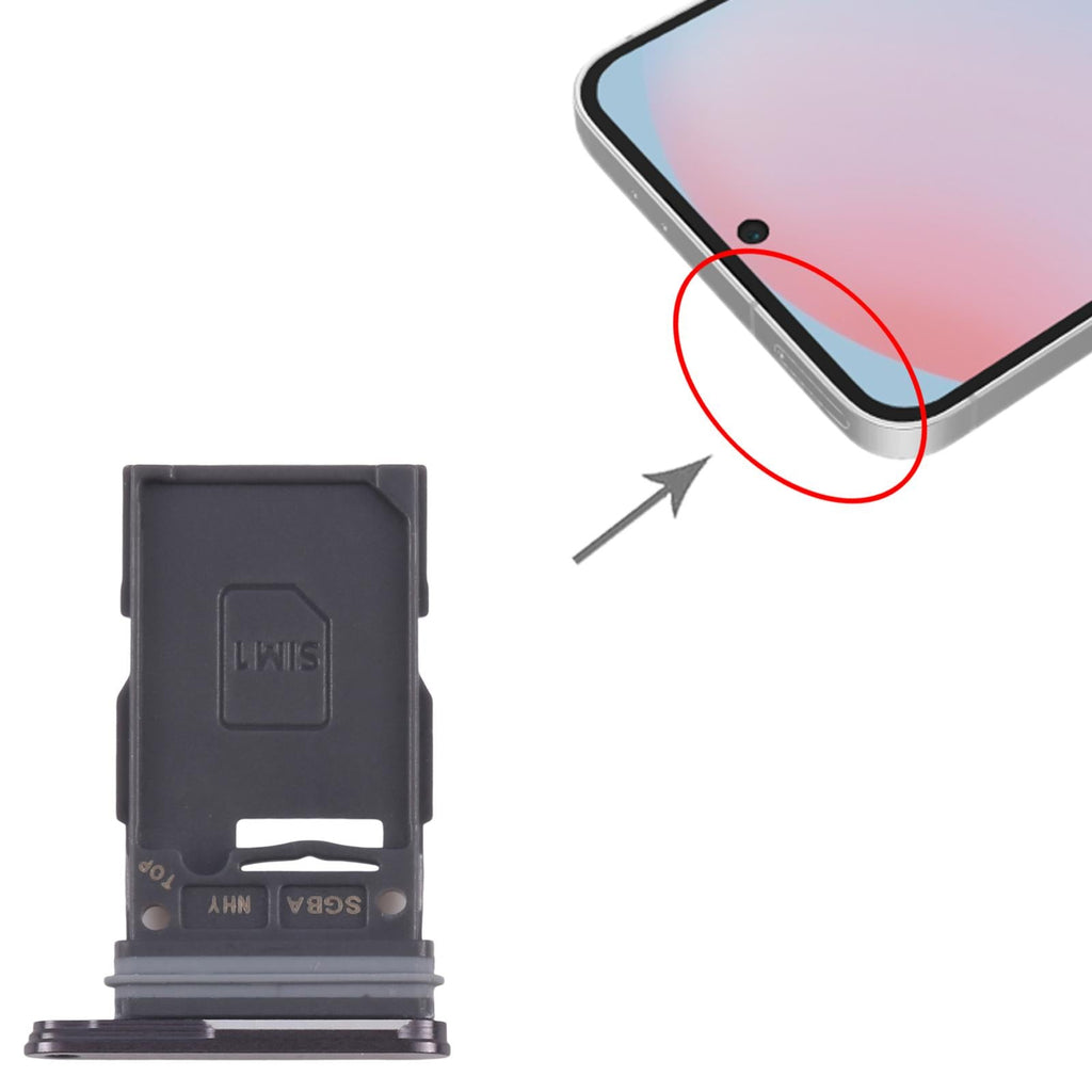 For Samsung Galaxy S24 FE SM-S721B Original SIM Card Tray (Black)