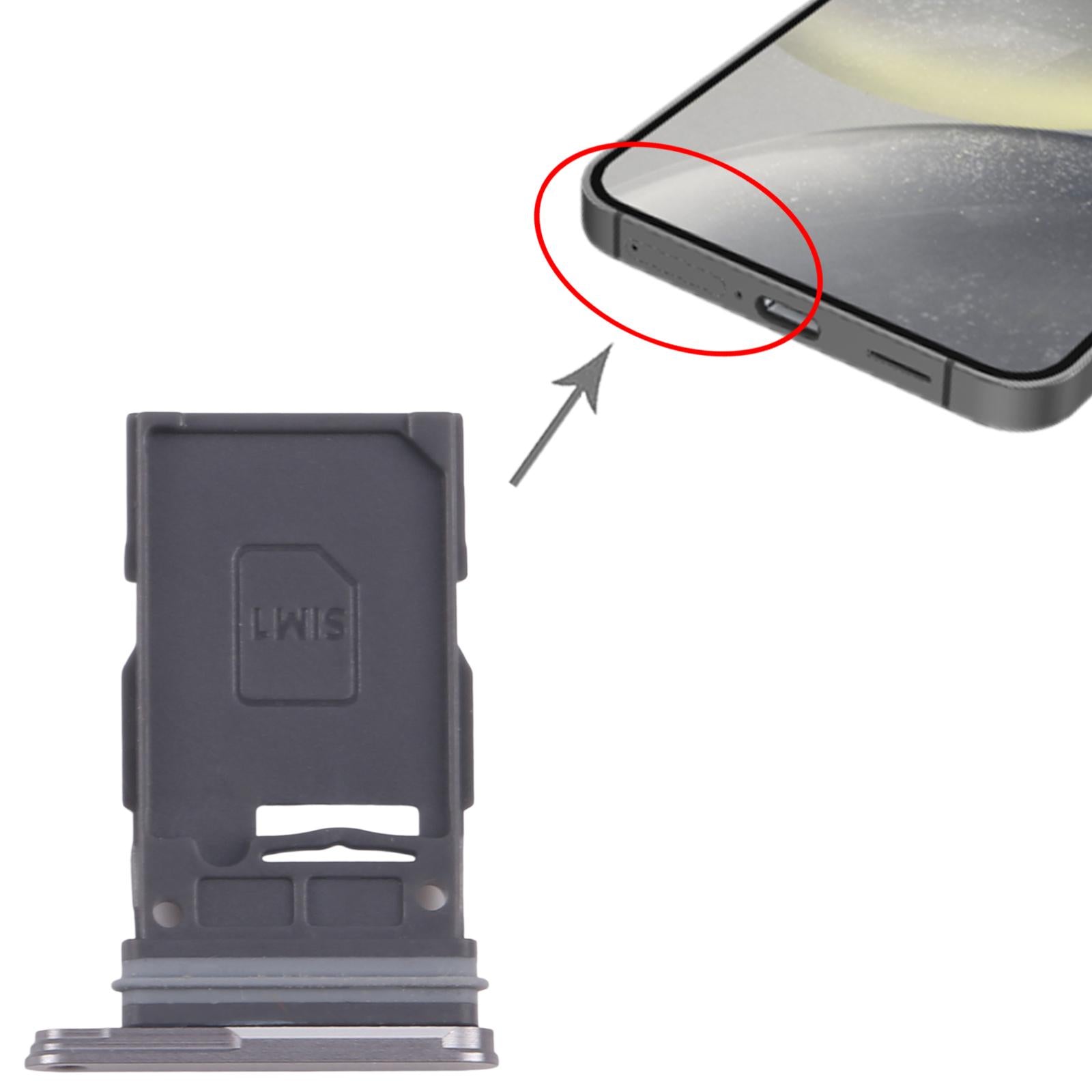 For Samsung Galaxy S25 / S25+ SM-S931B/S936B Original SIM Card Tray (Grey)