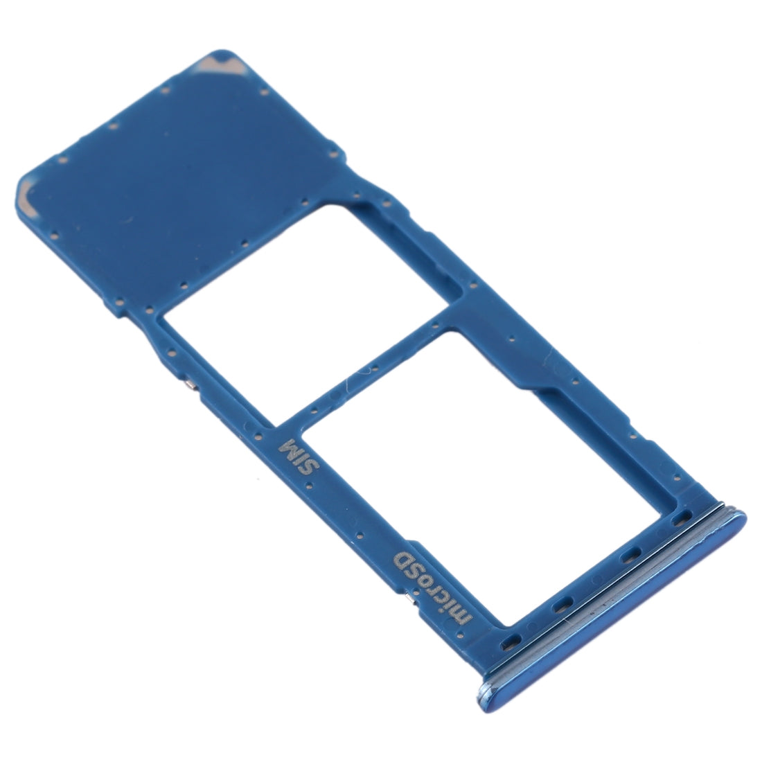 For Galaxy A20 A30 A50 SIM Card Tray + Micro SD Card Tray (Blue)