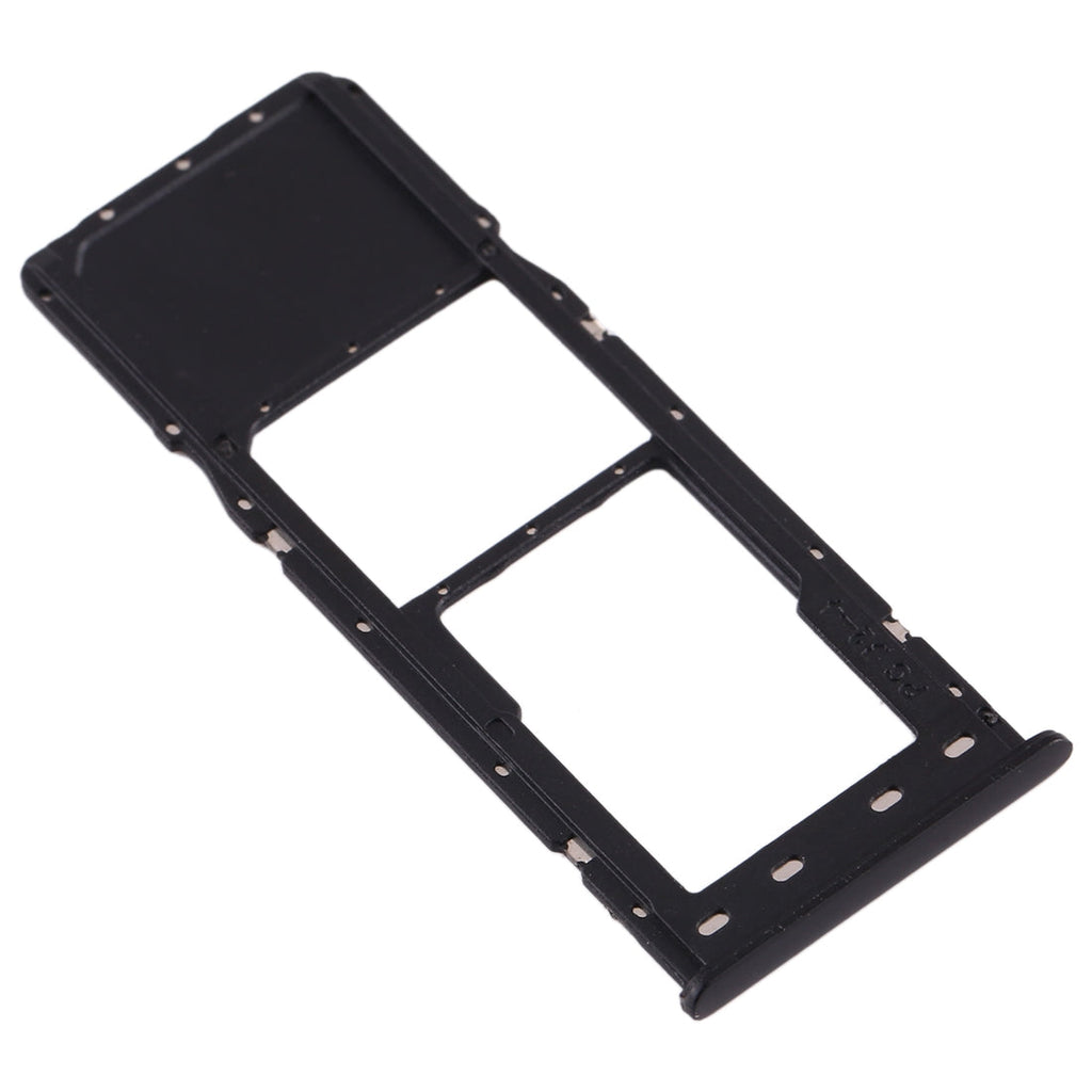 For Galaxy A10 SIM Card Tray + Micro SD Card Tray (Black)