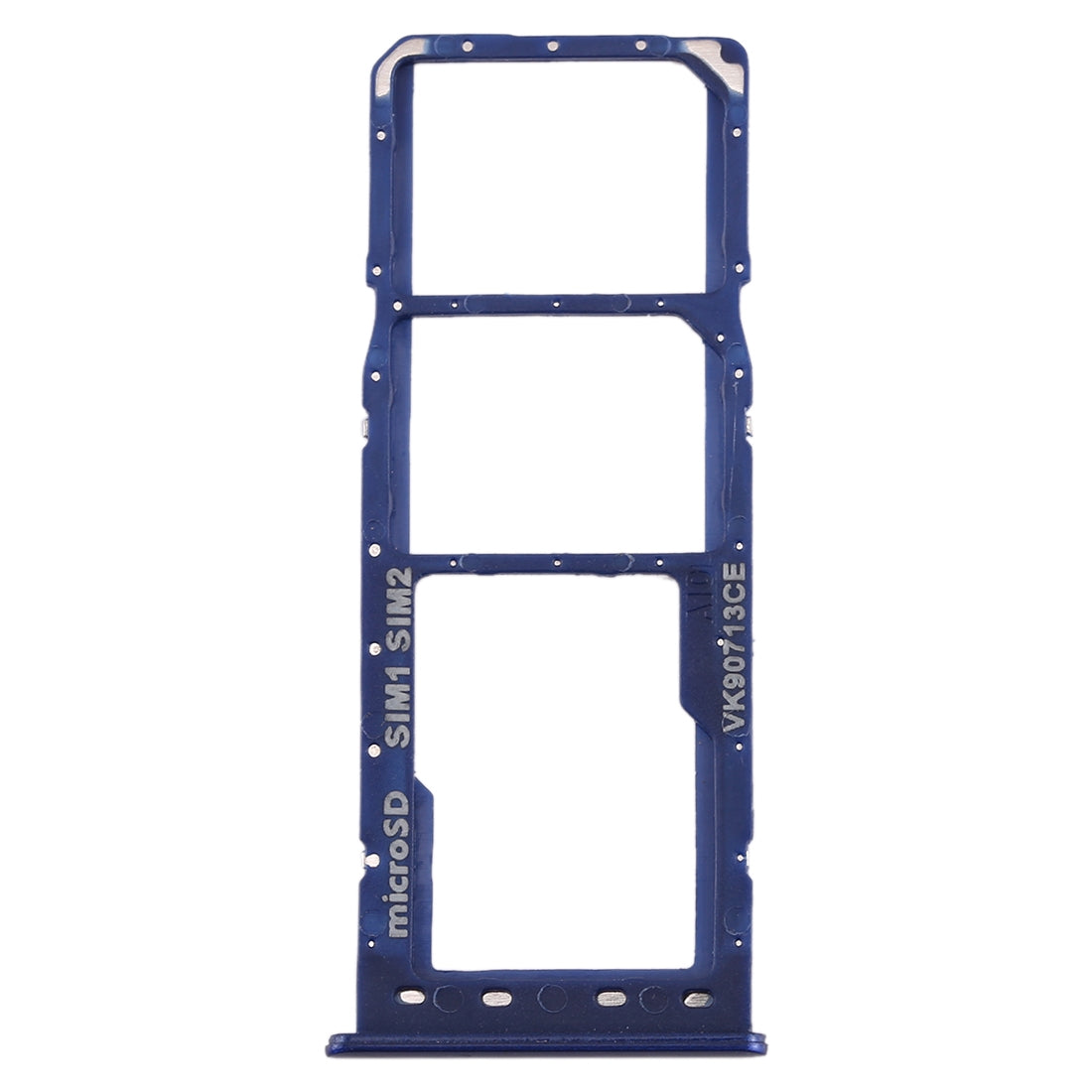 For Galaxy A10 SIM Card Tray + SIM Card Tray + Micro SD Card Tray (Blue)