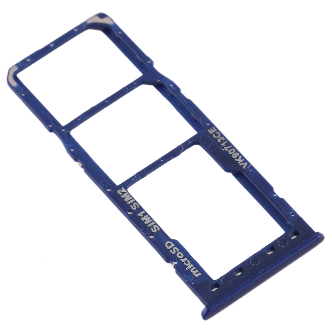 For Galaxy A10 SIM Card Tray + SIM Card Tray + Micro SD Card Tray (Blue)