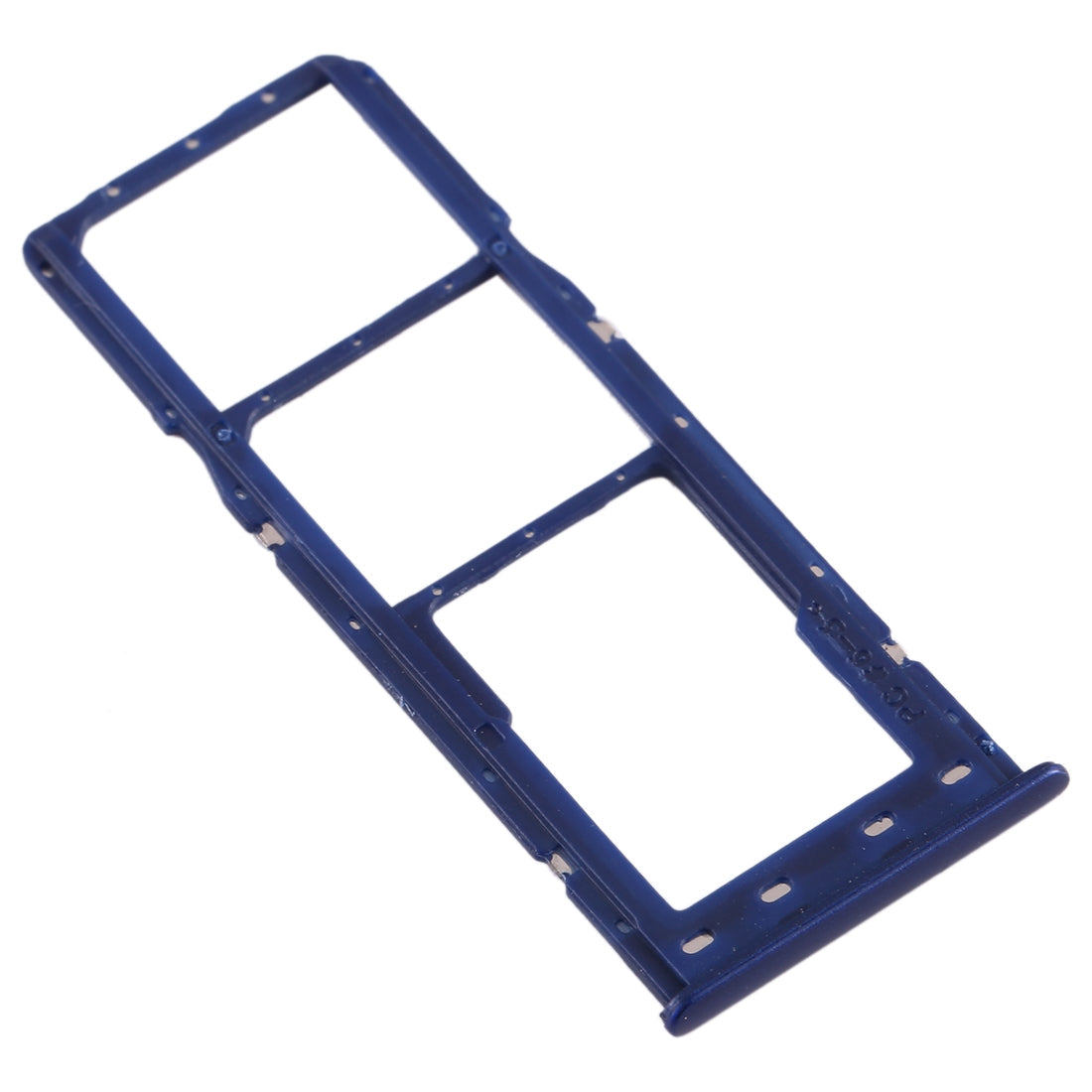 For Galaxy A10 SIM Card Tray + SIM Card Tray + Micro SD Card Tray (Blue)