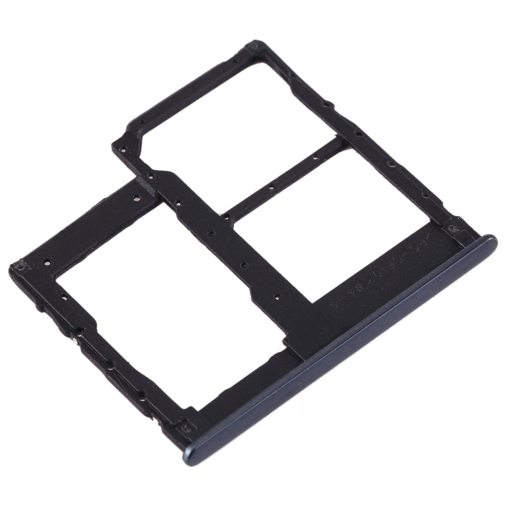 For Galaxy A40 SIM Card Tray + SIM Card Tray + Micro SD Card Tray (Black)