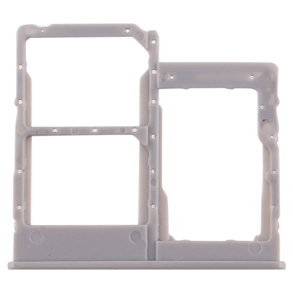 For Galaxy A40 SIM Card Tray + SIM Card Tray + Micro SD Card Tray (Grey)