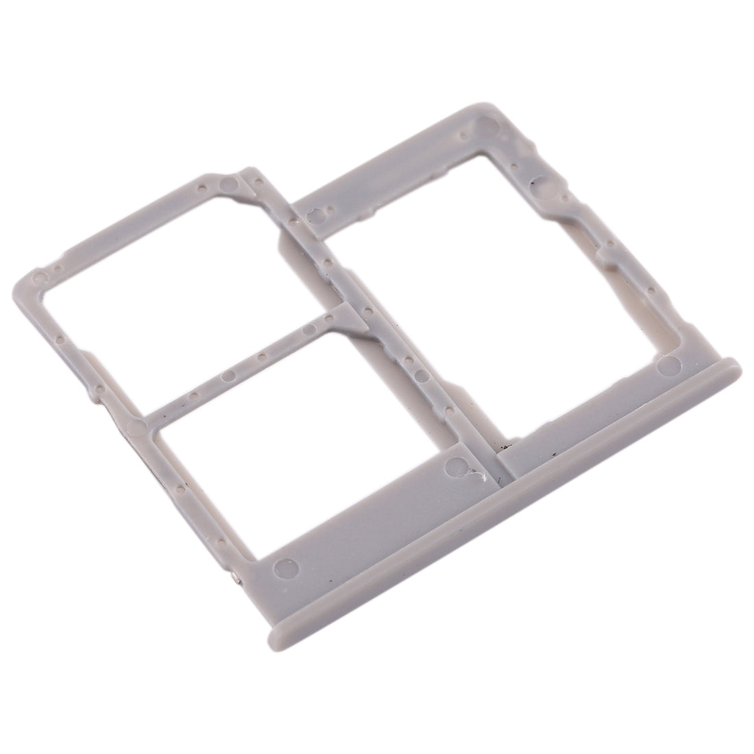 For Galaxy A40 SIM Card Tray + SIM Card Tray + Micro SD Card Tray (Grey)