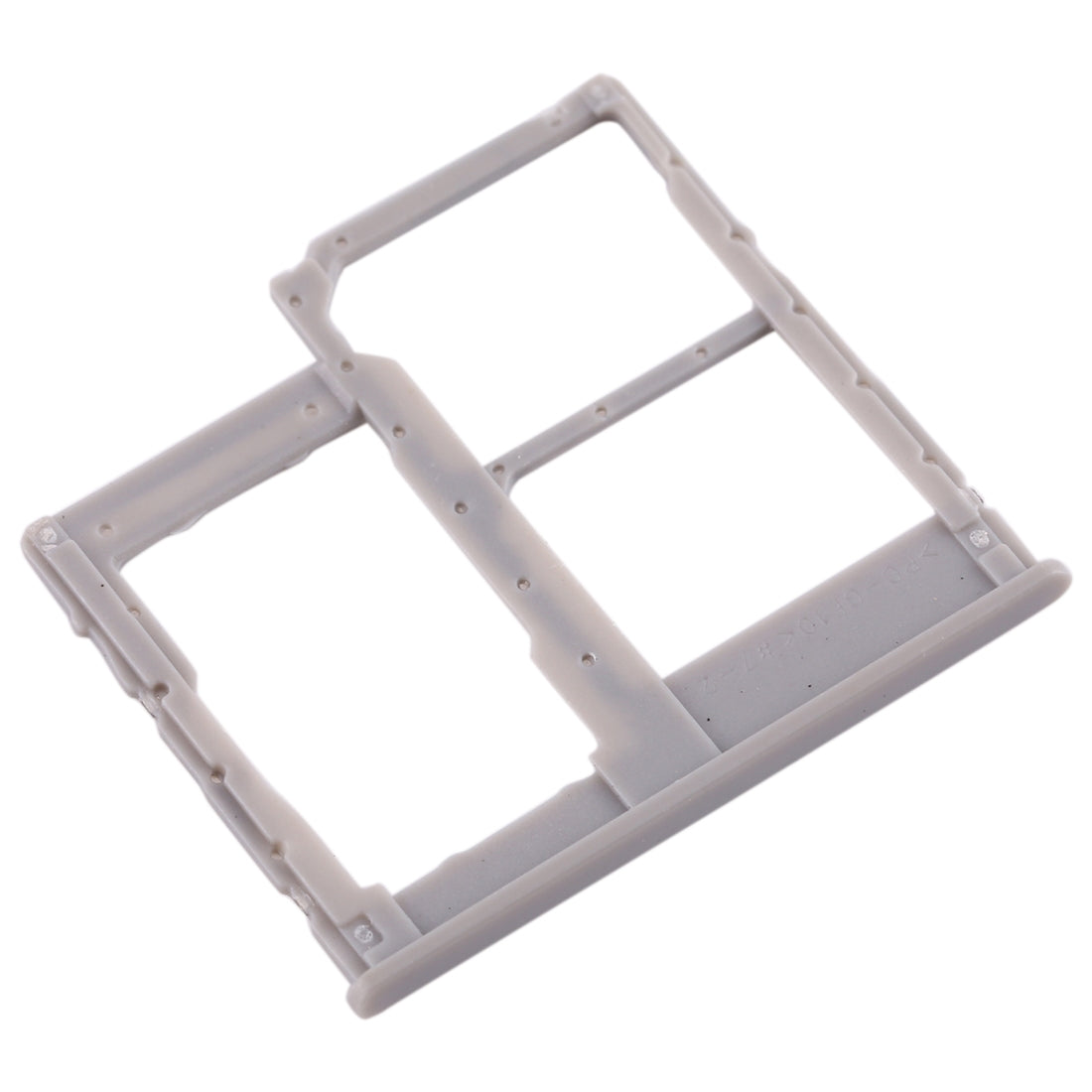 For Galaxy A40 SIM Card Tray + SIM Card Tray + Micro SD Card Tray (Grey)