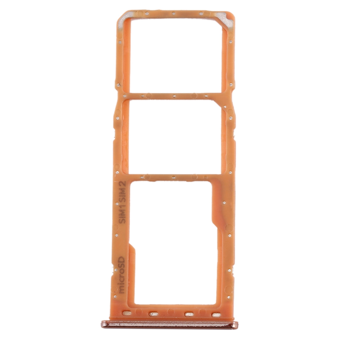 For Galaxy A20 A30 A50 SIM Card Tray + SIM Card Tray + Micro SD Card Tray (Orange)