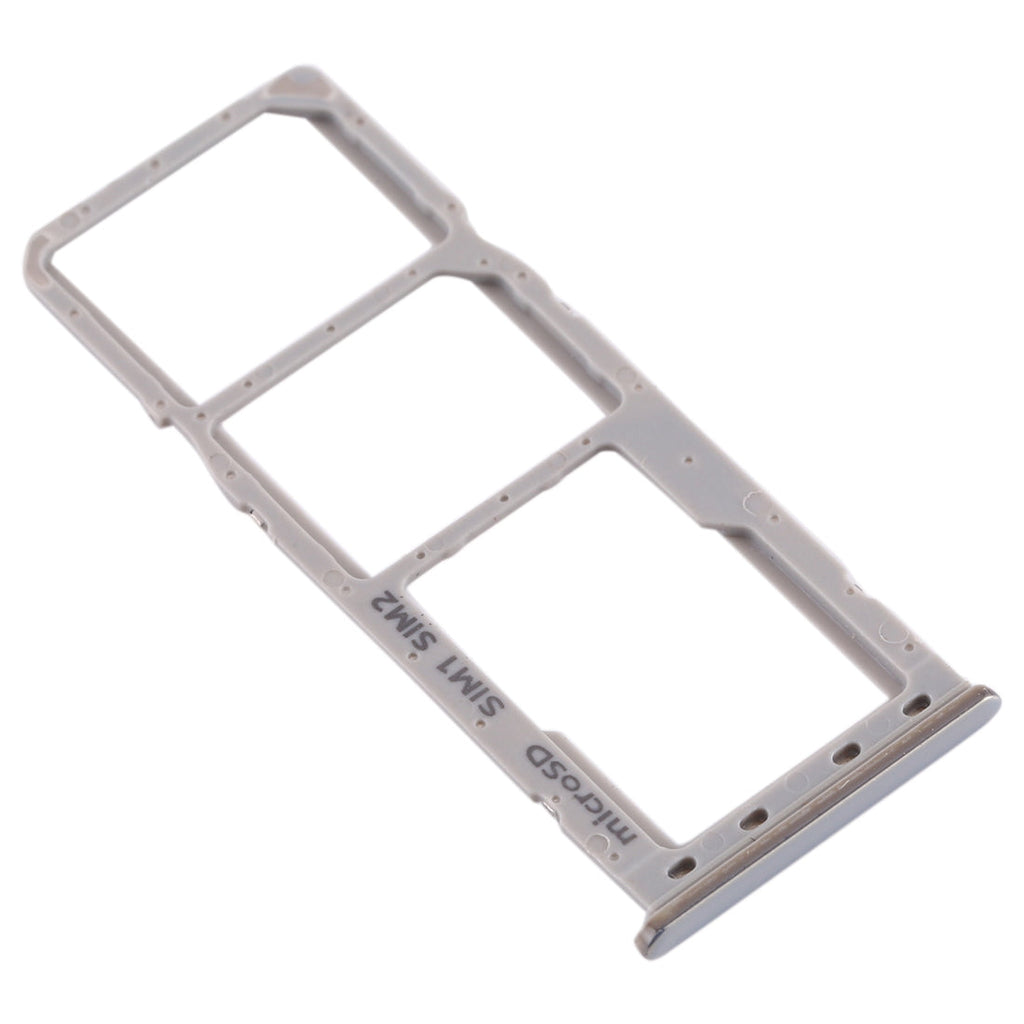 For Galaxy A20 A30 A50 SIM Card Tray + SIM Card Tray + Micro SD Card Tray (Grey)