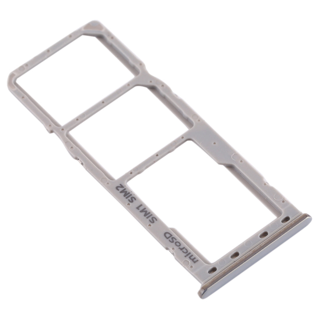 For Galaxy A20 A30 A50 SIM Card Tray + SIM Card Tray + Micro SD Card Tray (Grey)