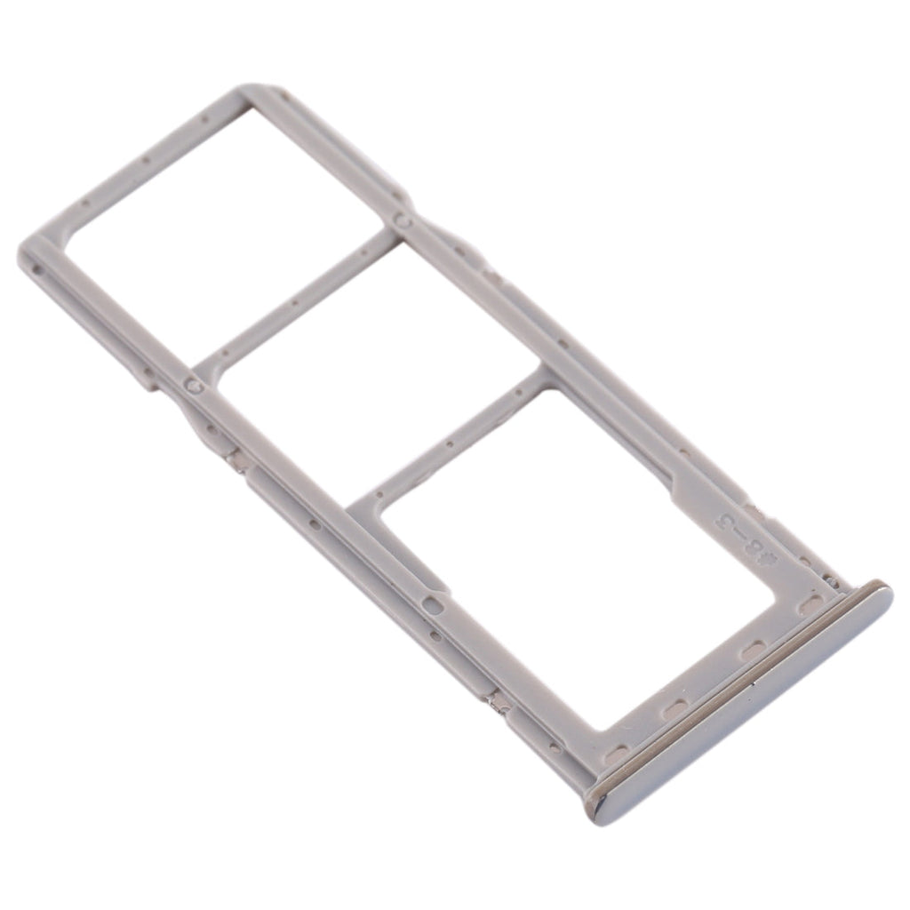 For Galaxy A20 A30 A50 SIM Card Tray + SIM Card Tray + Micro SD Card Tray (Grey)