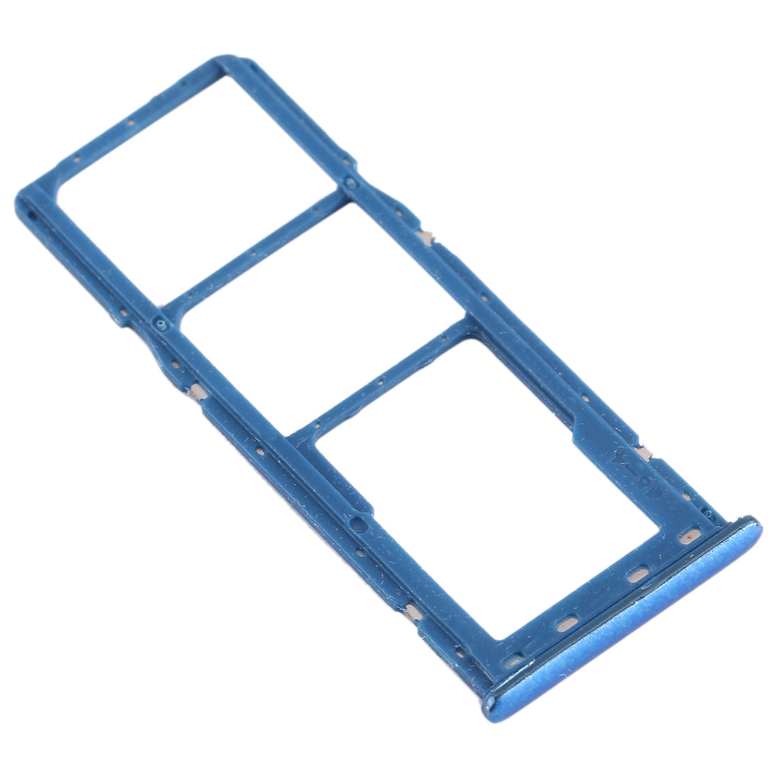 For Galaxy A20 A30 A50 SIM Card Tray + SIM Card Tray + Micro SD Card Tray (Blue)