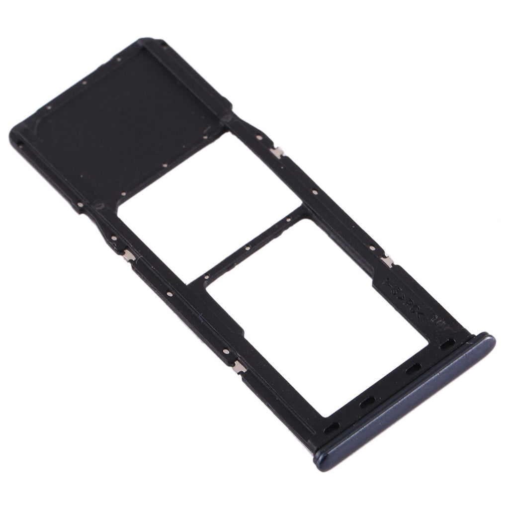 For Galaxy A70 SIM Card Tray + Micro SD Card Tray (Black)