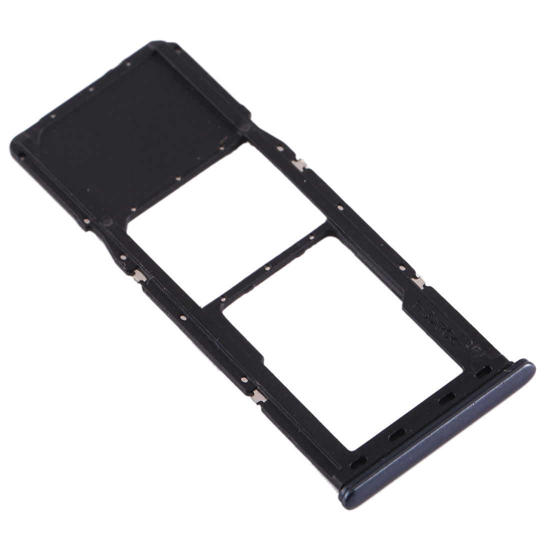 For Galaxy A70 SIM Card Tray + Micro SD Card Tray (Black)
