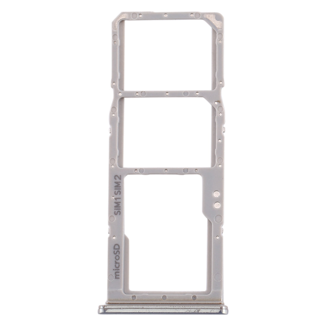 For Galaxy A70 SIM Card Tray + SIM Card Tray + Micro SD Card Tray (Grey)