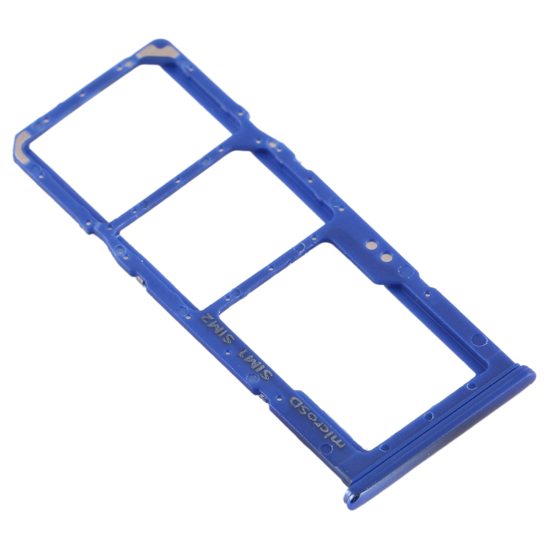 For Galaxy A70 SIM Card Tray + SIM Card Tray + Micro SD Card Tray (Blue)