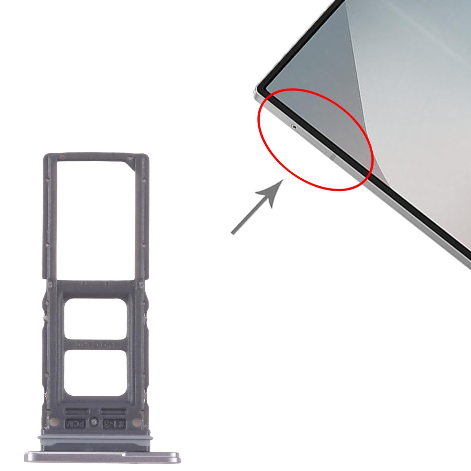 For Samsung Galaxy Z Fold6 SM-F956B Original SIM Card Tray (Grey)