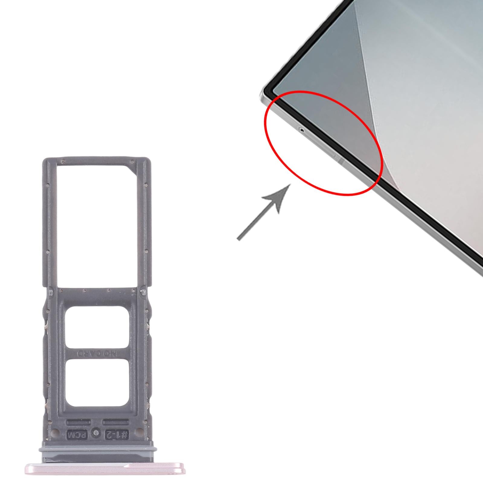 For Samsung Galaxy Z Fold6 SM-F956B Original SIM Card Tray (Gold)