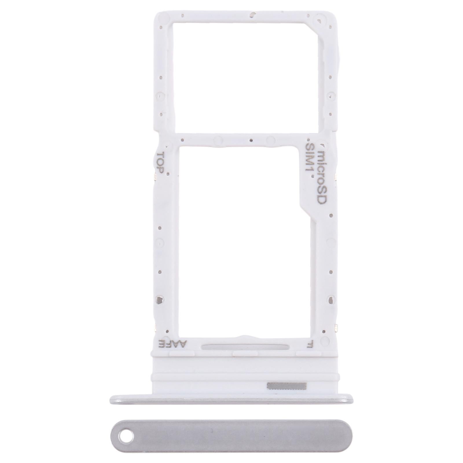 For Samsung Galaxy A16 SM-A165F Original SIM Card Tray + Micro SD Card Tray (Silver)