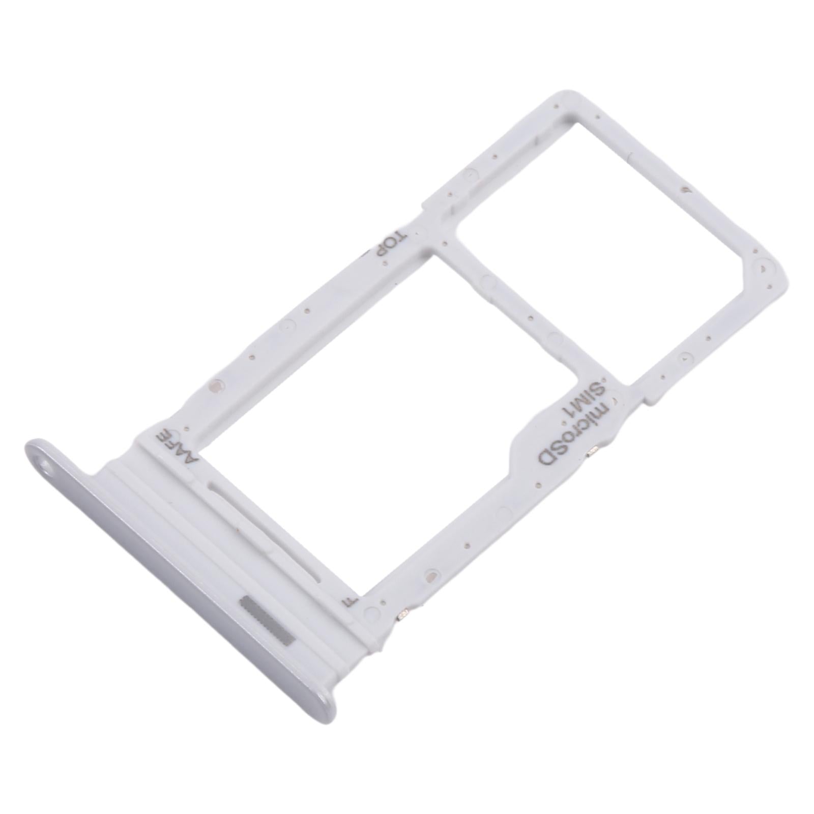 For Samsung Galaxy A16 SM-A165F Original SIM Card Tray + Micro SD Card Tray (Silver)