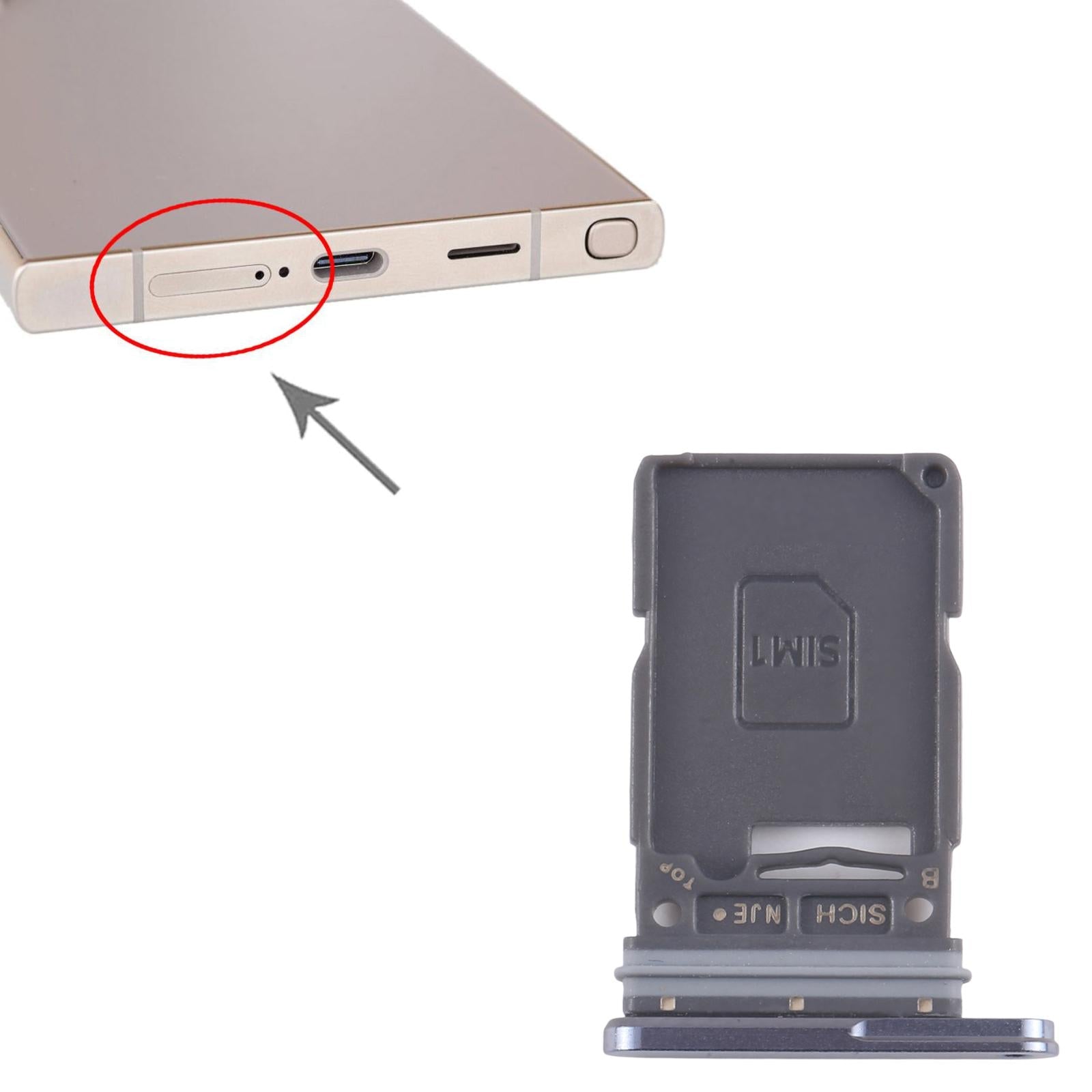 For Samsung Galaxy S25 Ultra SM-S938U US Version Original SIM Card Tray (Blue)