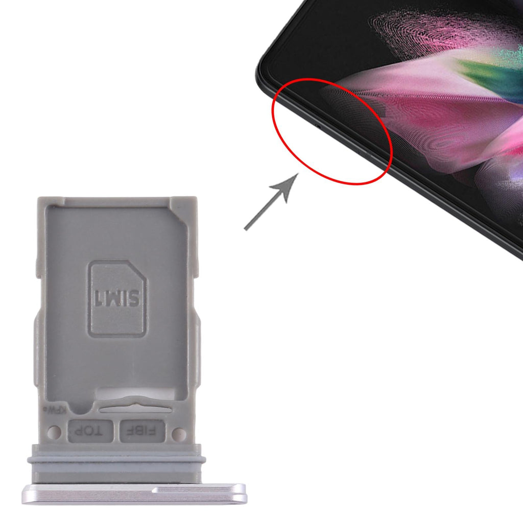For Samsung Galaxy Z Fold3 5G SM-F926B Original SIM Card Tray (Silver)