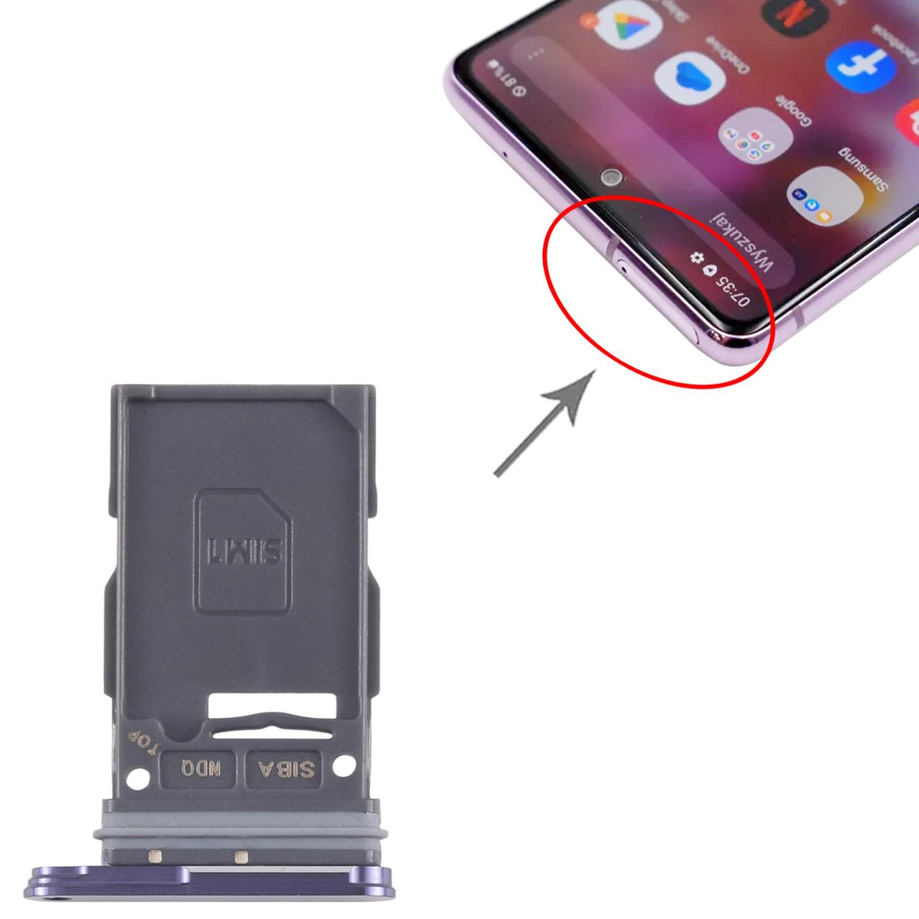 For Samsung Galaxy S24 SM-S921U Original SIM Card Tray (Purple)
