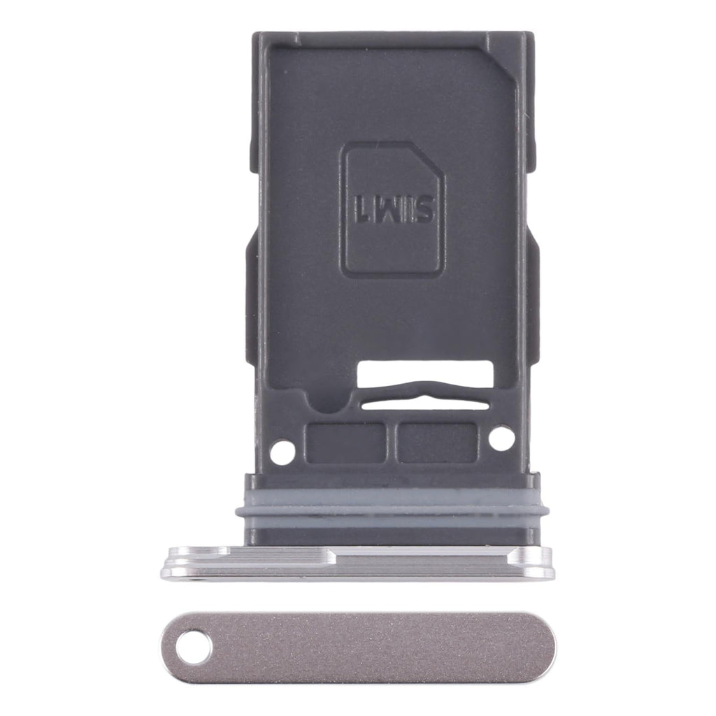 For Samsung Galaxy S24 SM-S921U Original SIM Card Tray (Silver)