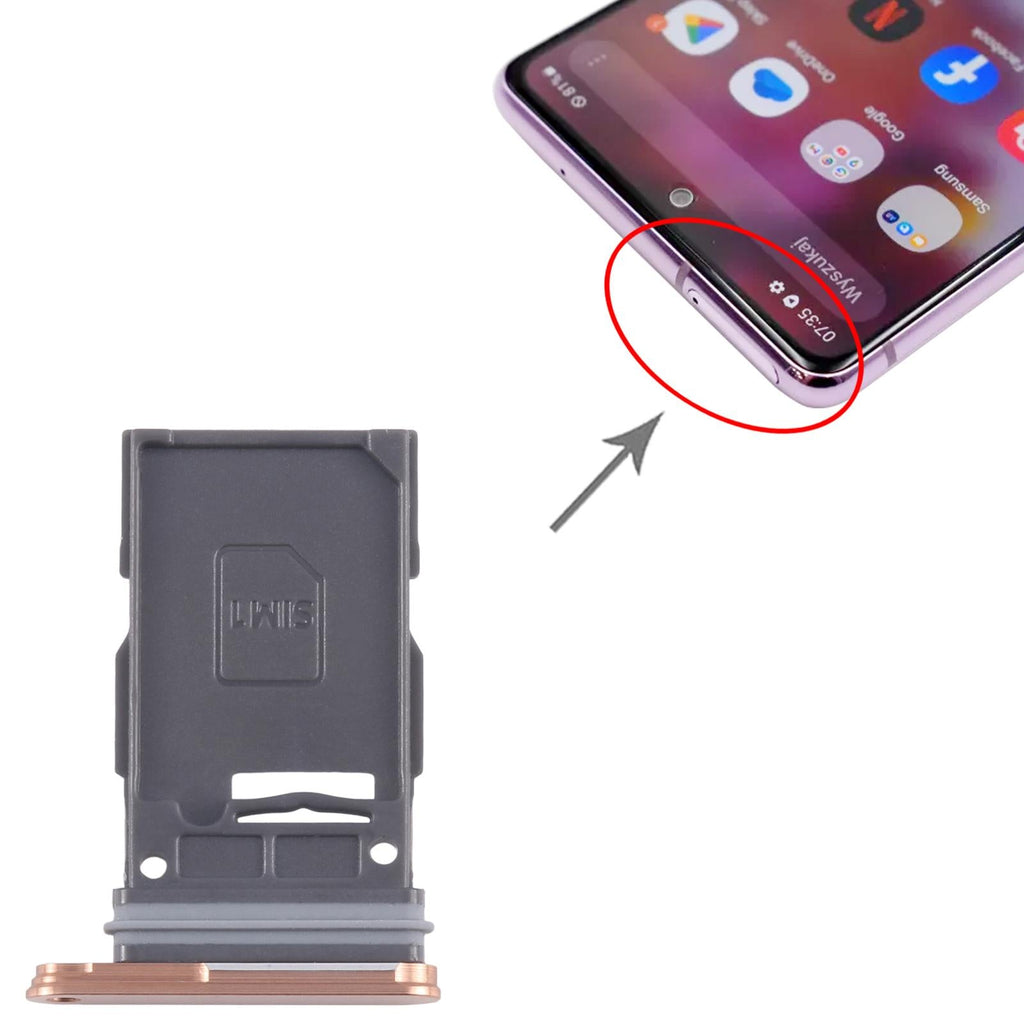 For Samsung Galaxy S24+ SM-S926B Original SIM Card Tray (Orange)