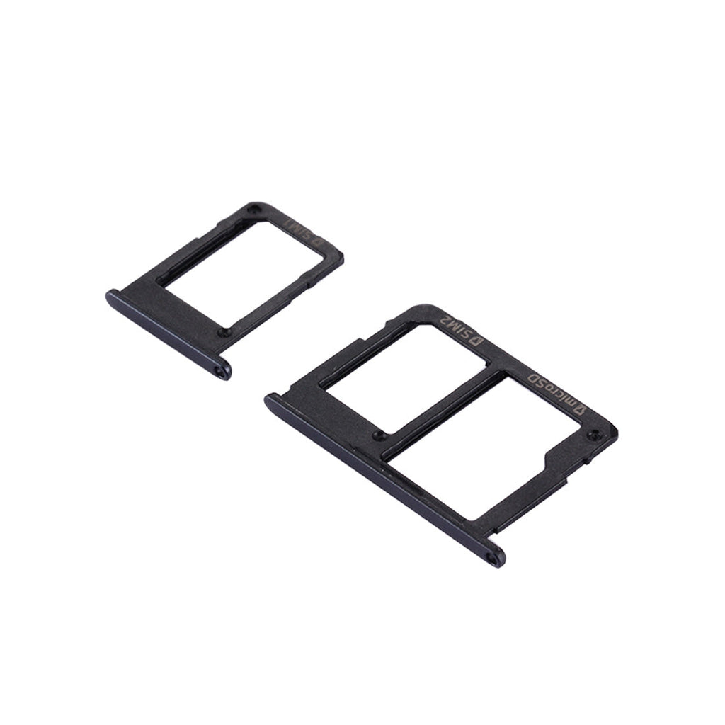 For Galaxy J5 Prime / G570 & J7 Prime / G610 SIM Card Tray + Micro SD & SIM Card Tray (Black)