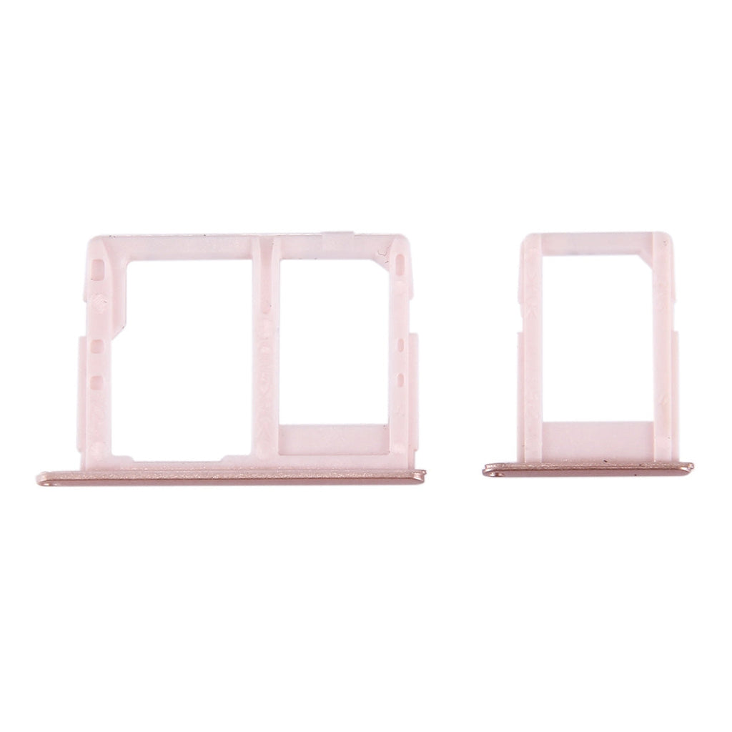 For Galaxy J5 Prime / G570 & J7 Prime / G610 SIM Card Tray + Micro SD & SIM Card Tray (Rose Gold)