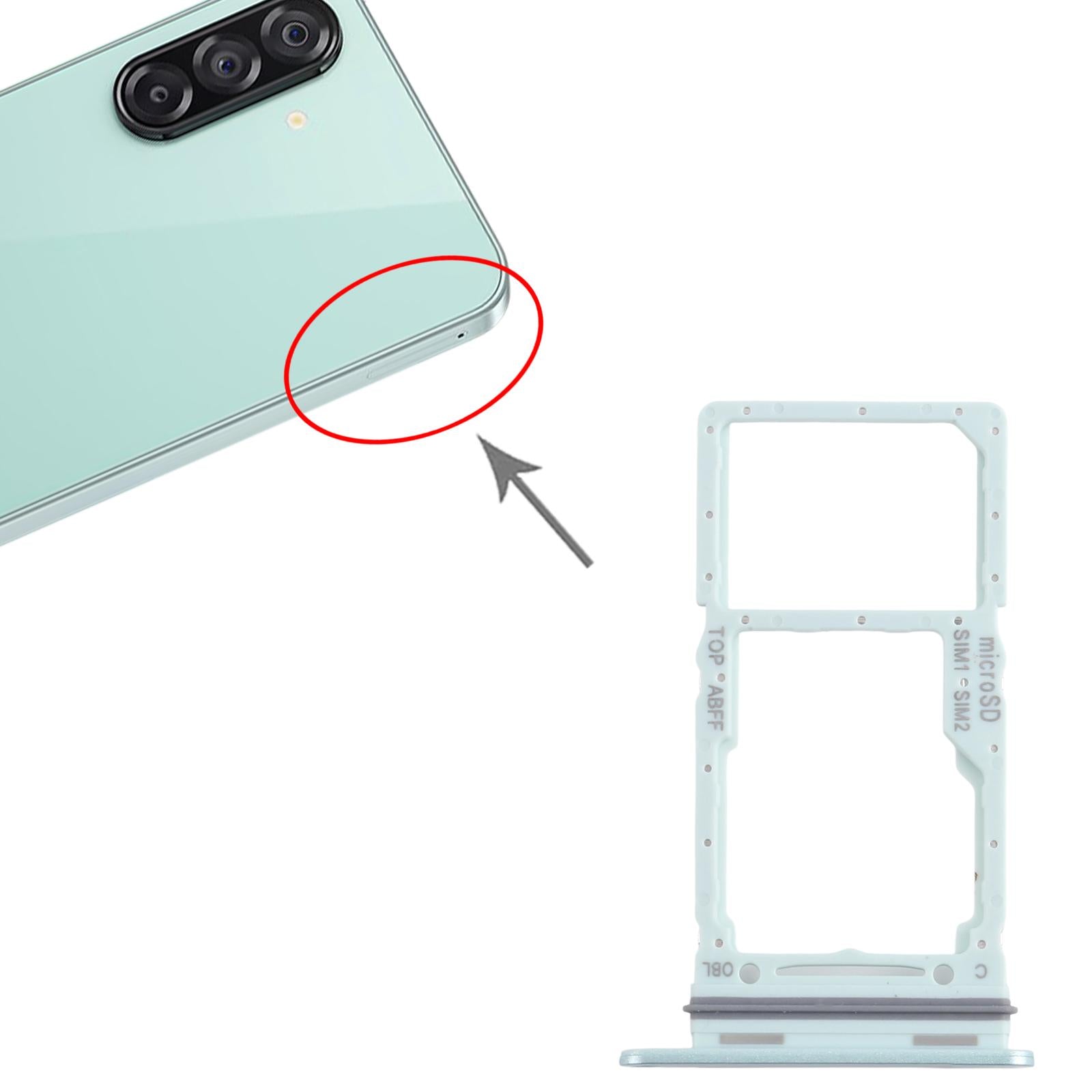 For Samsung Galaxy A26 SM-A266B Original SIM + SIM / Micro SD Card Tray (Green)
