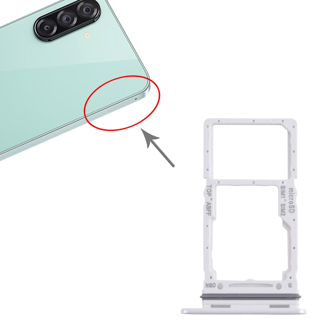 For Samsung Galaxy A26 SM-A266B Original SIM + SIM / Micro SD Card Tray (White)