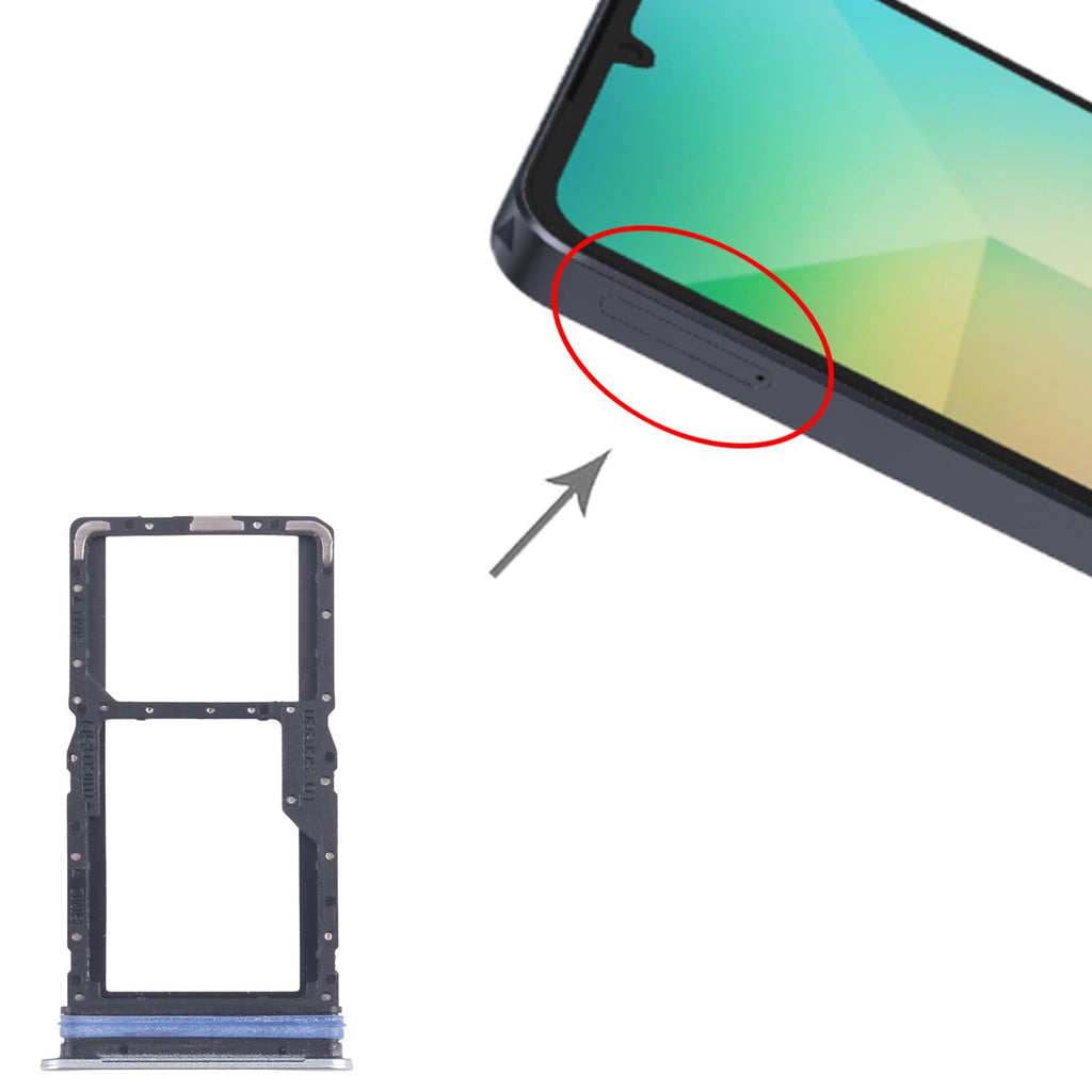 For Samsung Galaxy A06 5G SM-A066B Original SIM + SIM / Micro SD Card Tray (Silver)