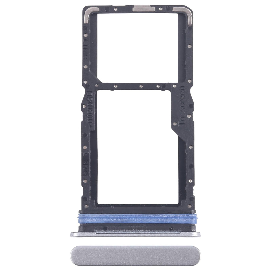 For Samsung Galaxy A06 5G SM-A066B Original SIM + SIM / Micro SD Card Tray (Silver)