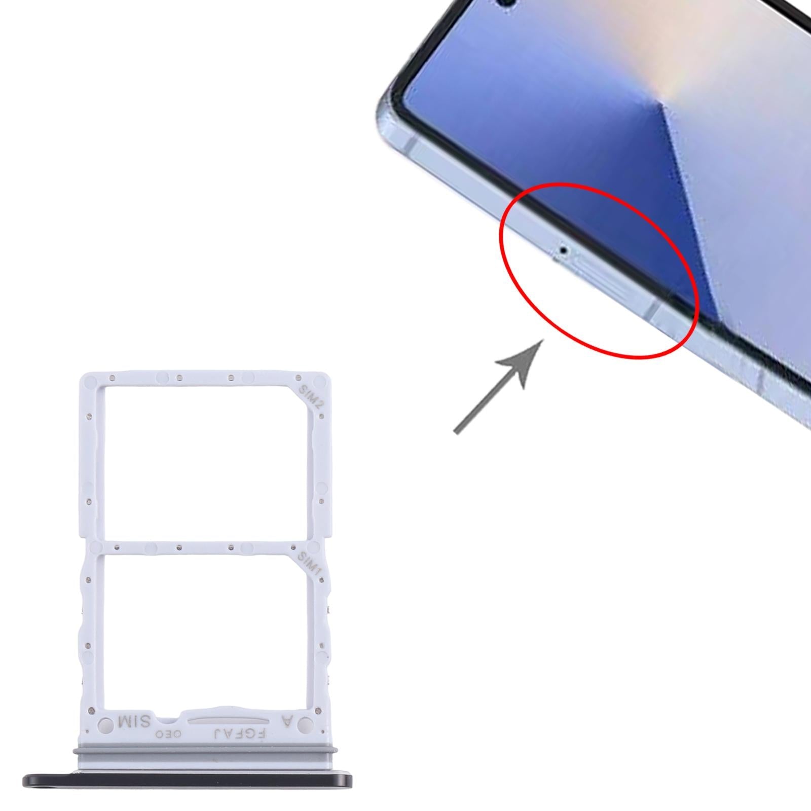 For Samsung Galaxy Z Flip7 SM-F751B Original SIM + SIM Card Tray (Black)