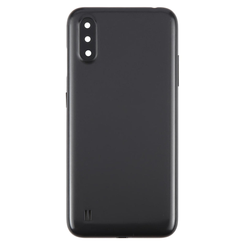 For Samsung Galaxy A01 SM-A015F Battery Back Cover with Camera Lens Frame(Gray)