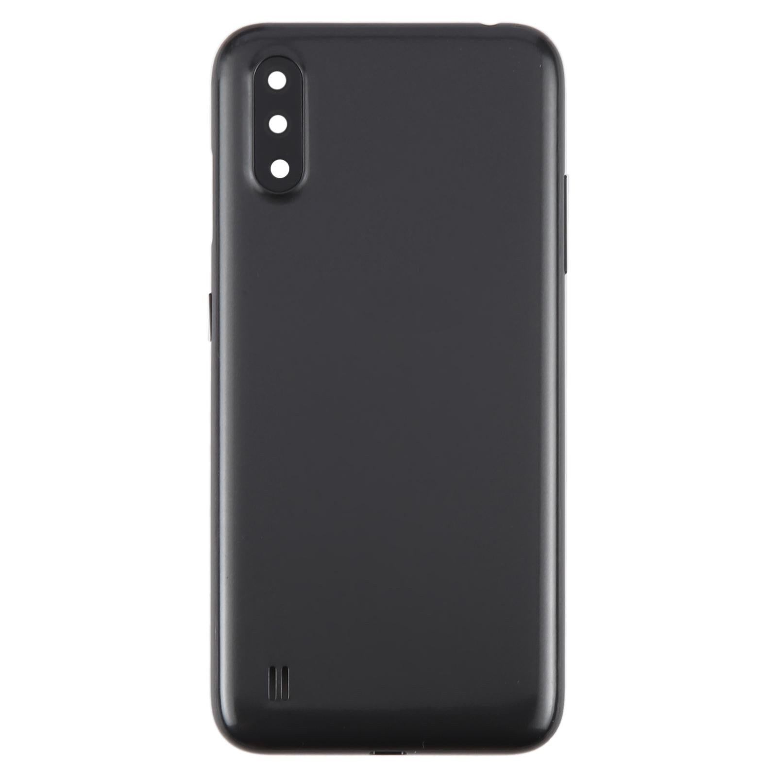 For Samsung Galaxy A01 SM-A015F Battery Back Cover with Camera Lens Frame(Gray)