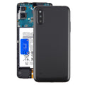 For Samsung Galaxy A01 SM-A015F Battery Back Cover with Camera Lens Frame(Gray)