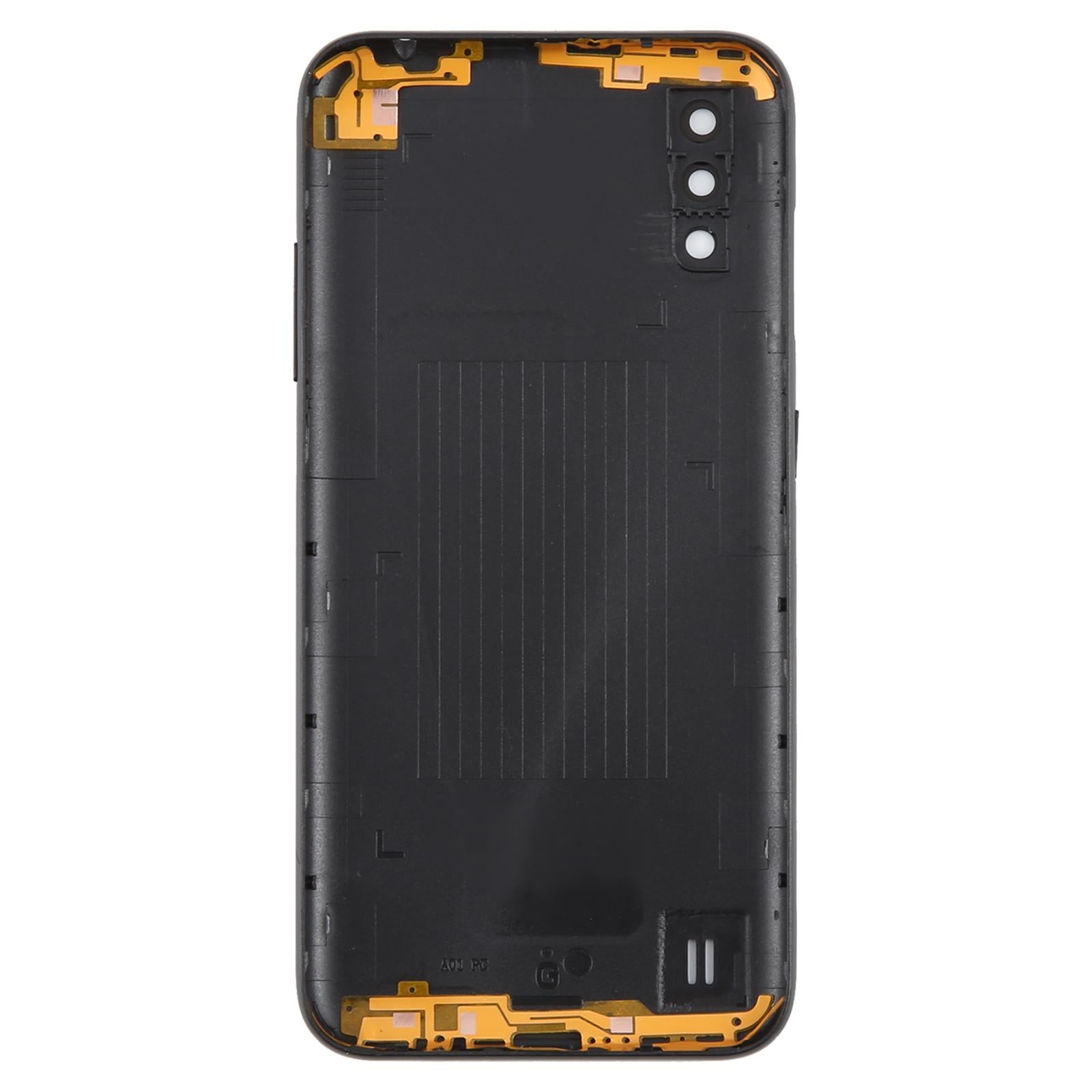 For Samsung Galaxy A01 SM-A015F Battery Back Cover with Camera Lens Frame(Gray)