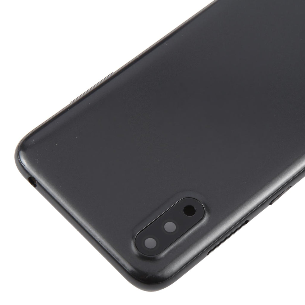 For Samsung Galaxy A01 SM-A015F Battery Back Cover with Camera Lens Frame(Gray)