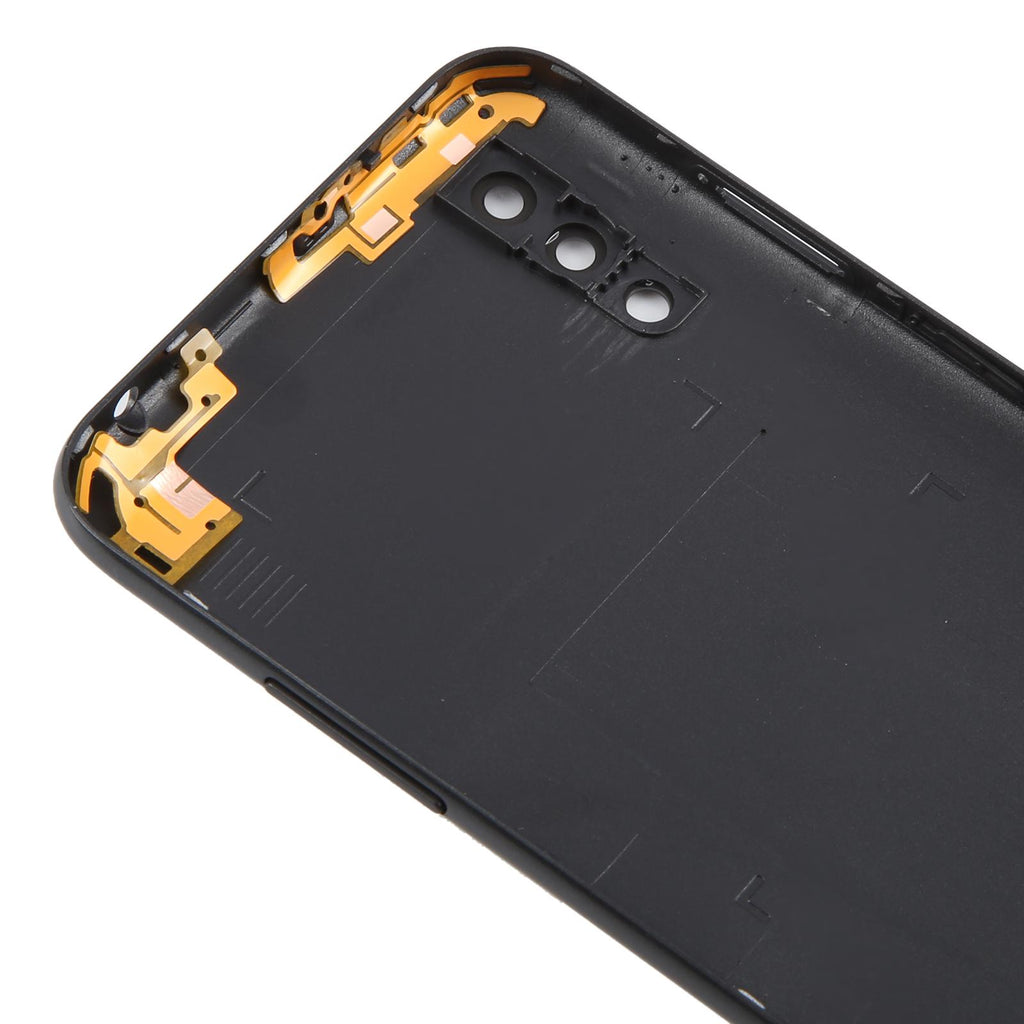 For Samsung Galaxy A01 SM-A015F Battery Back Cover with Camera Lens Frame(Gray)