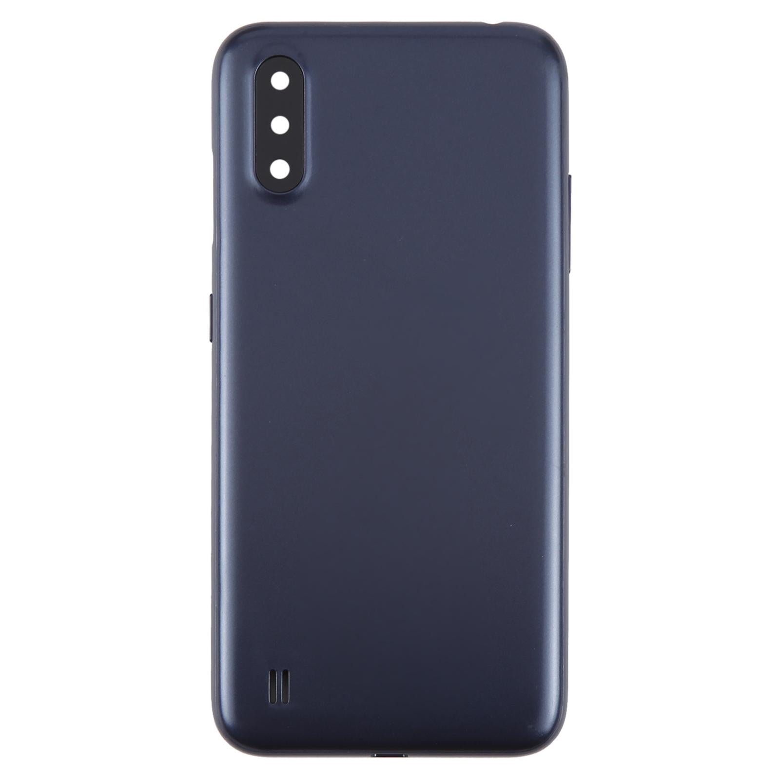 For Samsung Galaxy A01 SM-A015F Battery Back Cover with Camera Lens Frame(Blue)