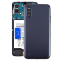 For Samsung Galaxy A01 SM-A015F Battery Back Cover with Camera Lens Frame(Blue)