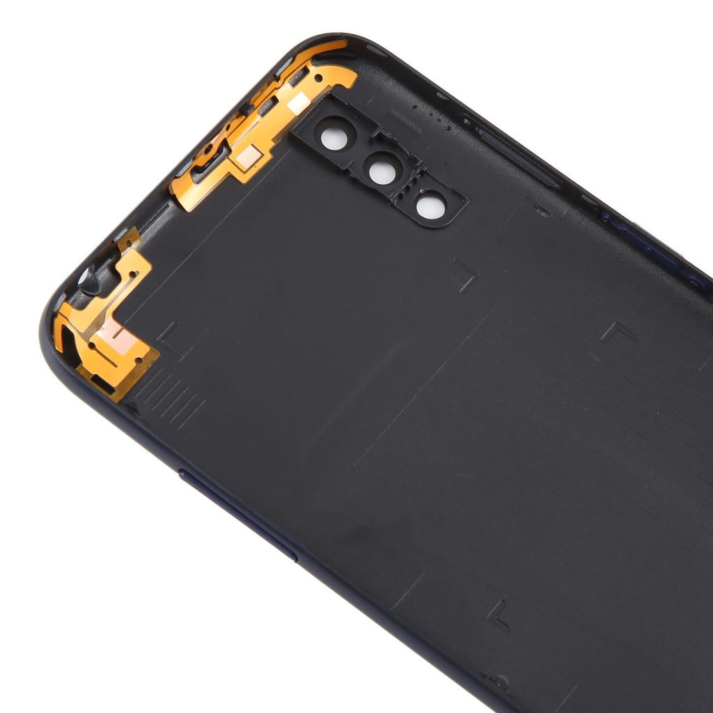 For Samsung Galaxy A01 SM-A015F Battery Back Cover with Camera Lens Frame(Blue)