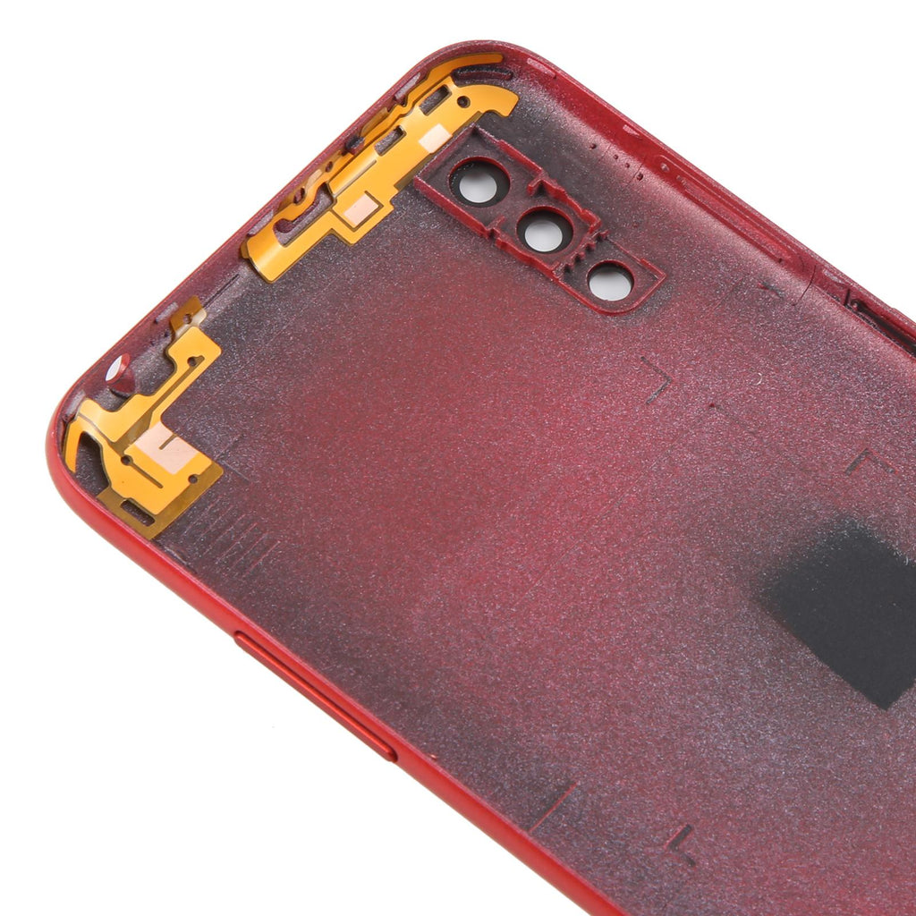 For Samsung Galaxy A01 SM-A015F Battery Back Cover with Camera Lens Frame(Red)