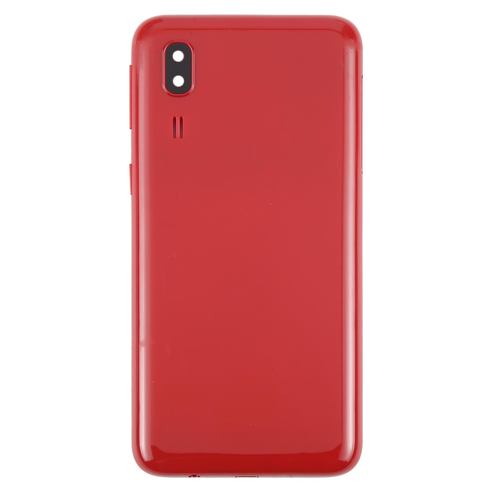 For Samsung Galaxy A2 Core SM-A260F Battery Back Cover with Camera Lens Frame(Red)