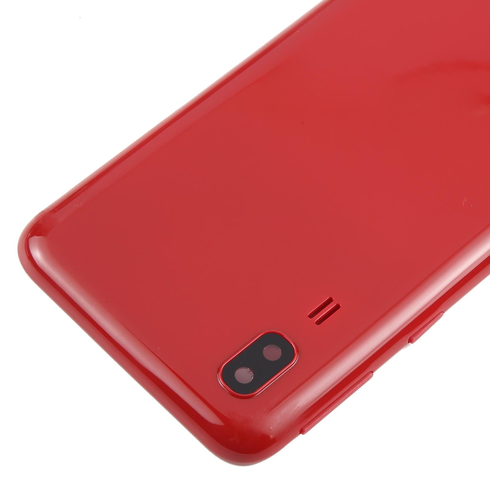 For Samsung Galaxy A2 Core SM-A260F Battery Back Cover with Camera Lens Frame(Red)