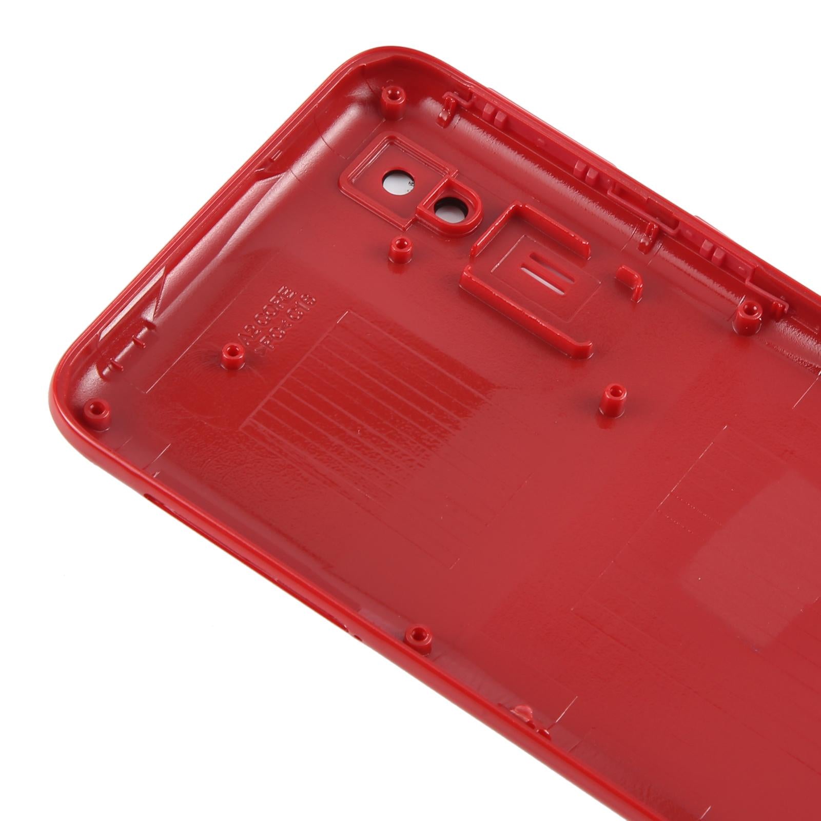 For Samsung Galaxy A2 Core SM-A260F Battery Back Cover with Camera Lens Frame(Red)